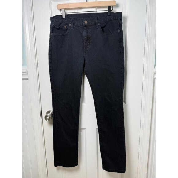 Levi's Men's Black Straight Leg Demin Jeans W36 X 32L - Picture 1 of 10